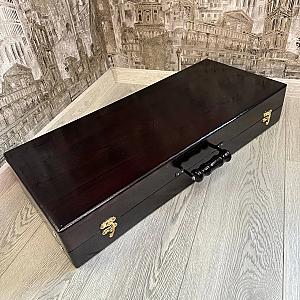 Дерев'яний кейс із набором шампурів «МАГНАТ»