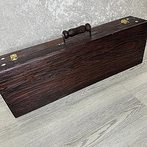 Дерев'яний кейс із набором шампурів "БУРЕВІЙ"