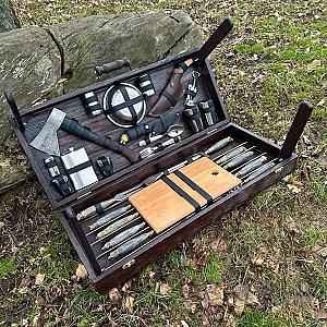 Дерев'яний кейс із набором шампурів «ВІВАТ»