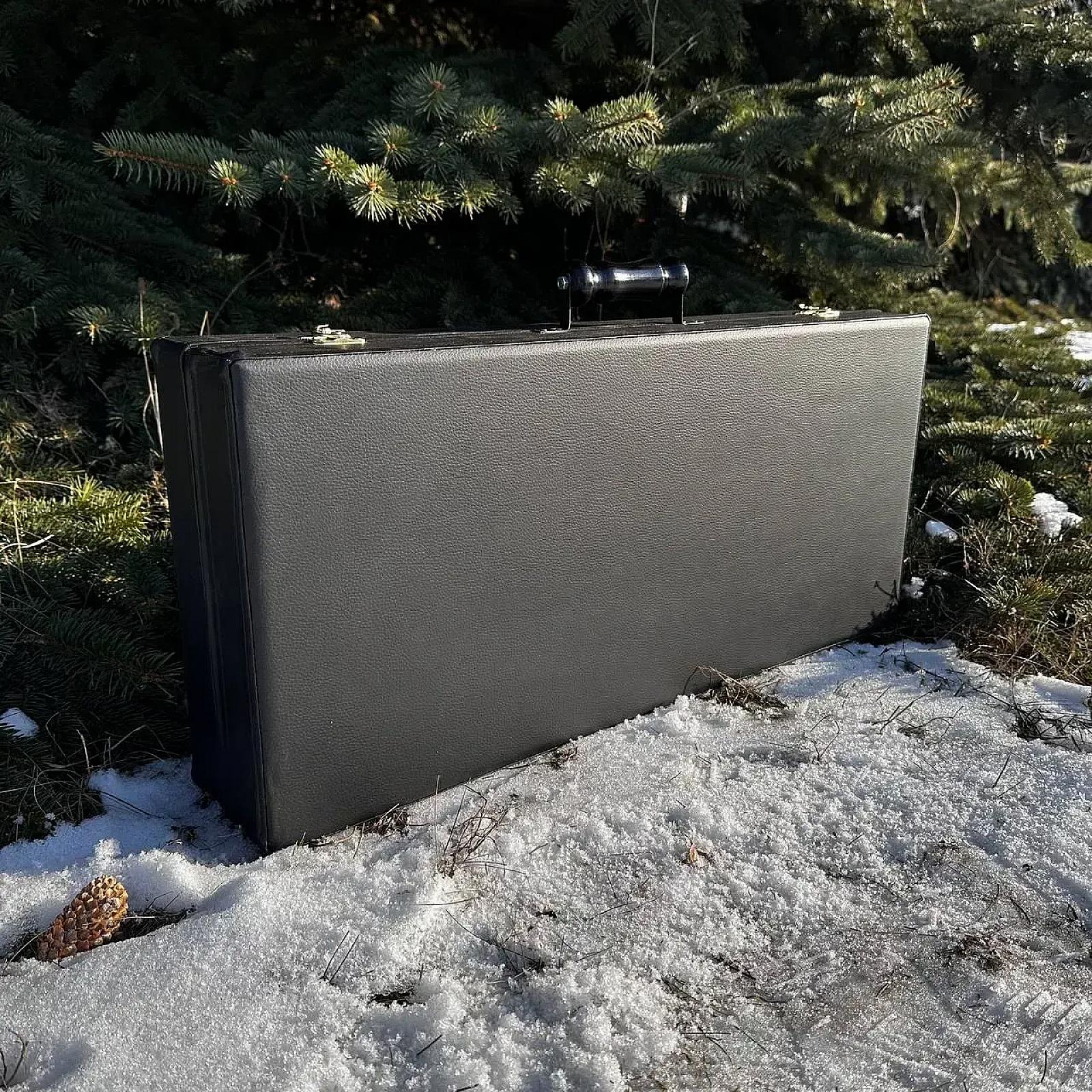 Дерев'яний кейс із набором шампурів «КОРОЛЬ»