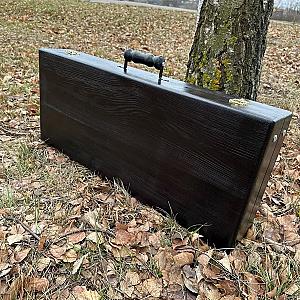 Дерев'яний кейс із набором шампурів "САМУРАЙ"