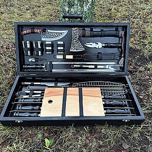 Кейс дерев’яний «Арсенал Чоловічий»: набір шампурів