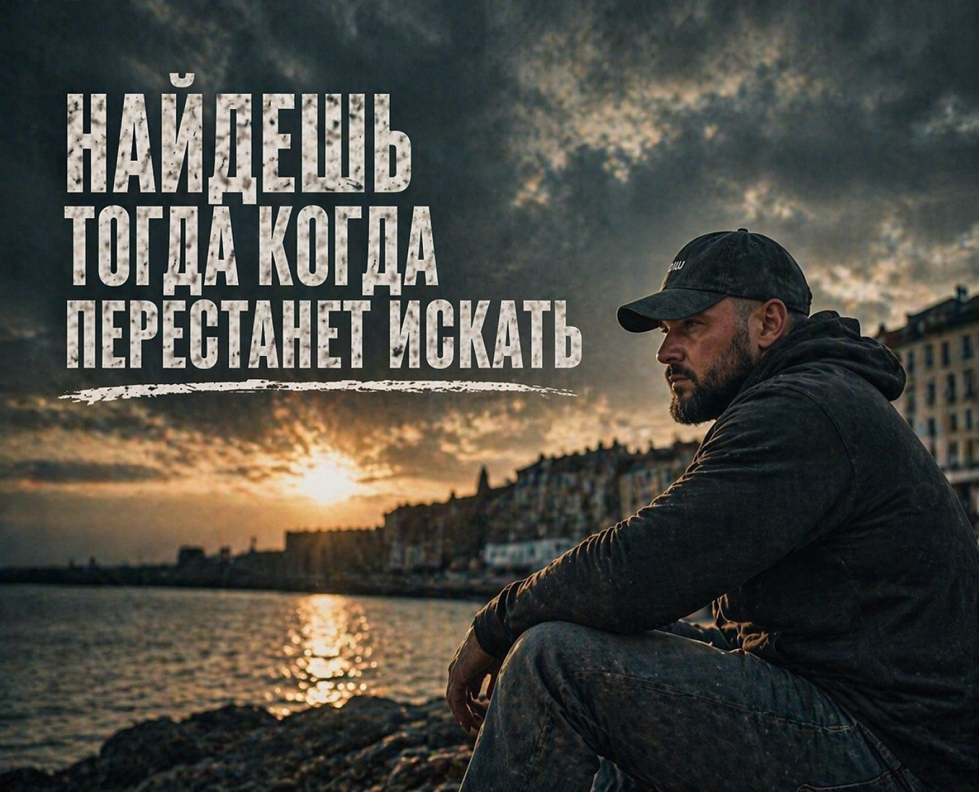 наклейка 10х10 см "Знайдеш тоді, коли перестанеш шукати"