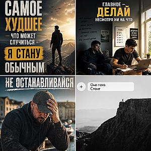 Набір мотиваційних стікерів (4 шт.)