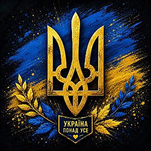 Стікер "Україна понад усе" 🇺🇦