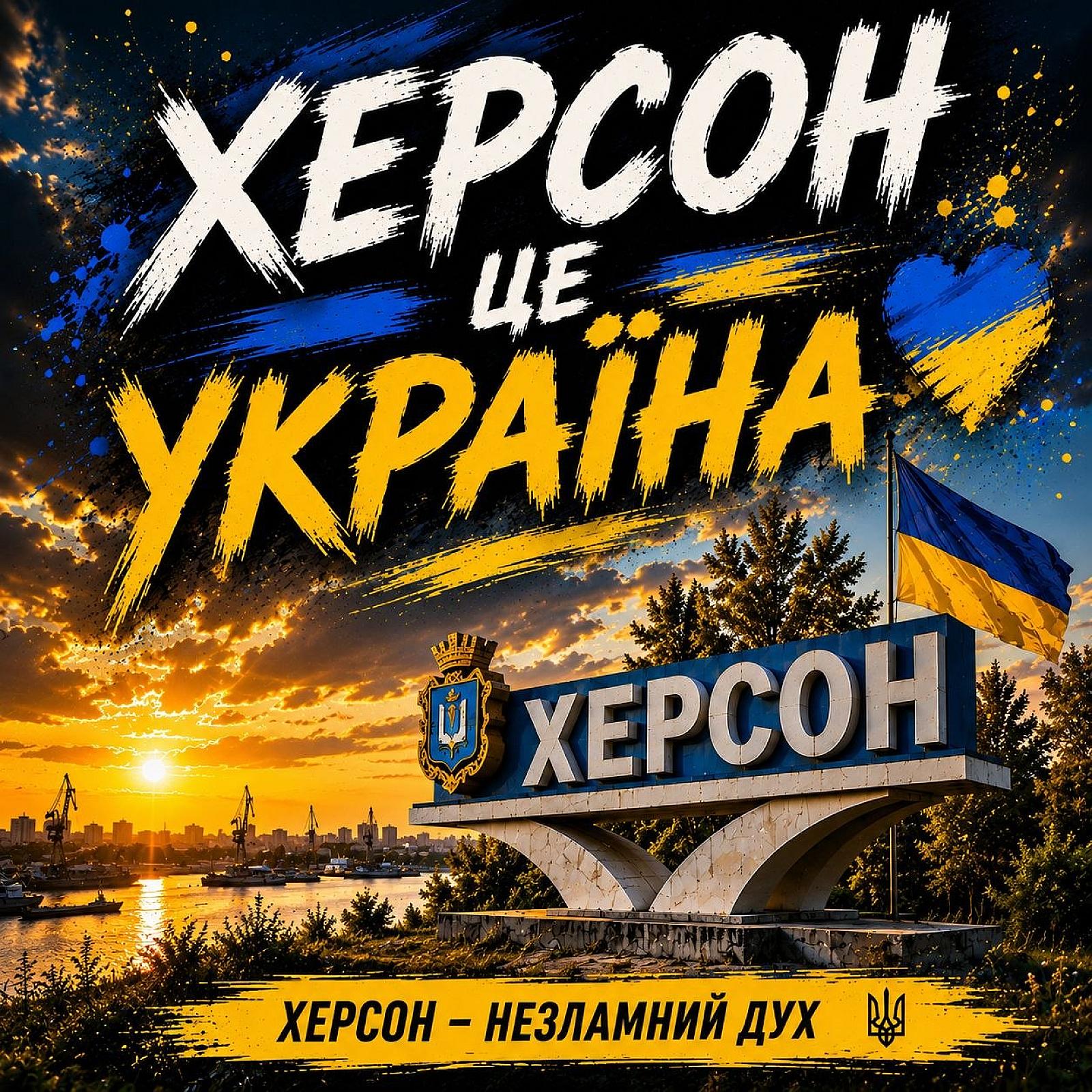 Стікер "Херсон — це Україна"