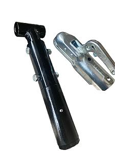 Адаптер для мотоблока з сидінням, універсальний, під навіску, регульована колія