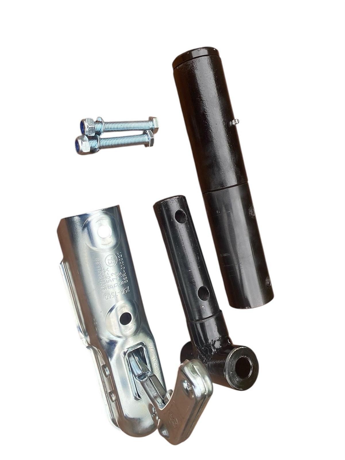 Адаптер для мотоблока з сидінням, універсальний, під навіску, регульована колія