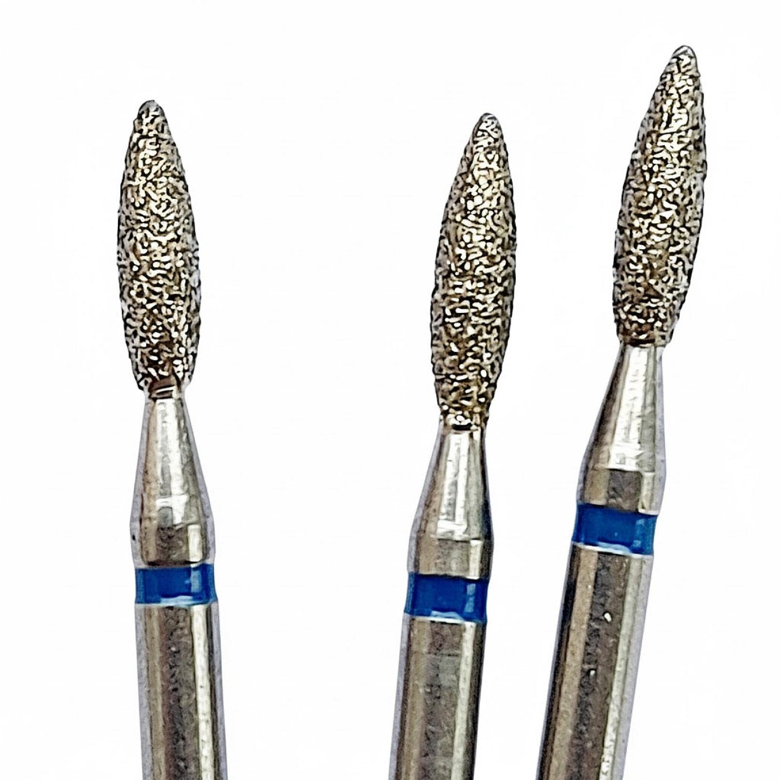 Фрези насадки алмазні для манікюру полум'я