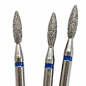 Фрези насадки алмазні для манікюру полум'я