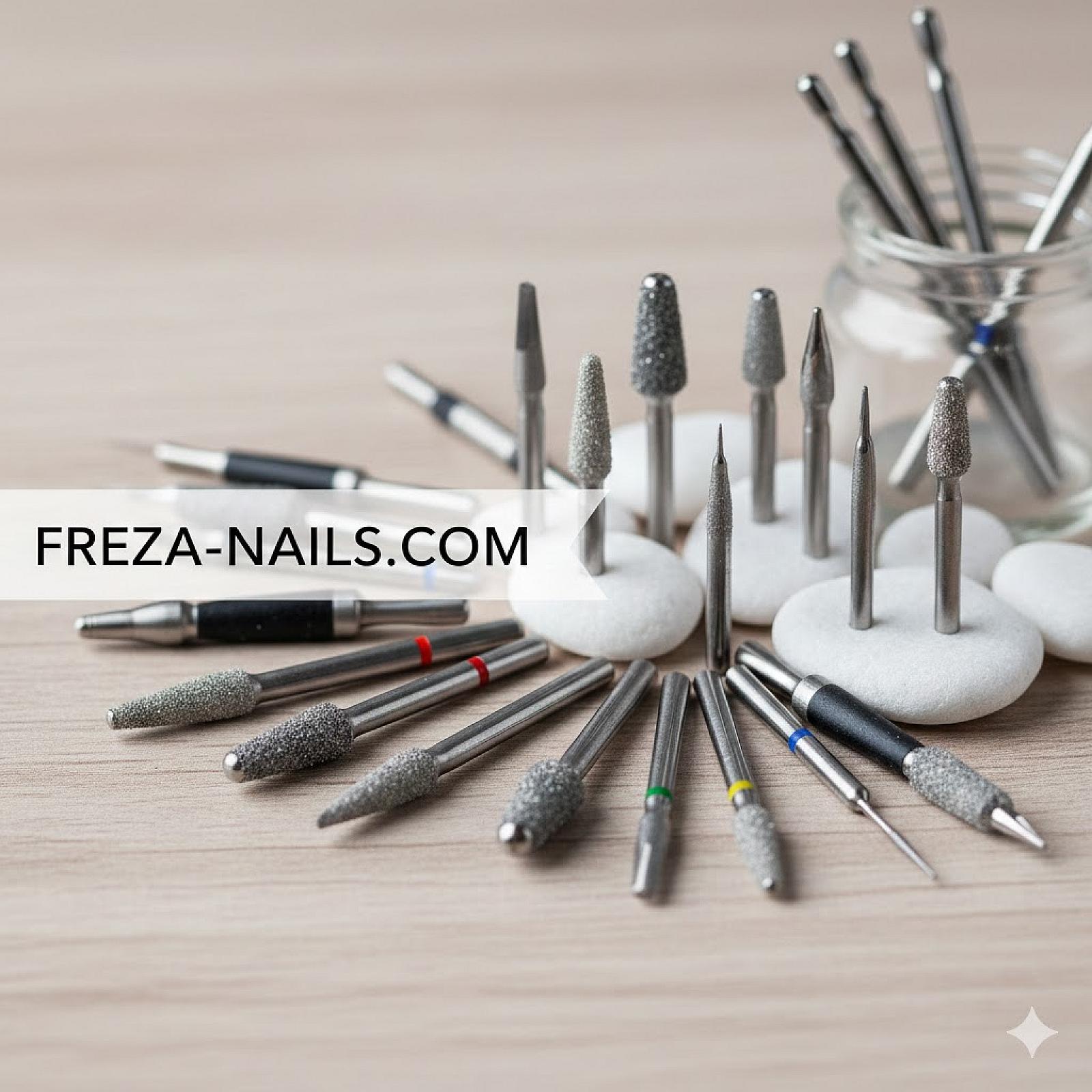 Фрези насадки алмазні для апаратного манікюру