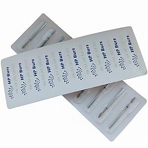 Фреза насадка алмазна для манікюру полум'я 2,3 мм рабоча частина 8,00 мм синє кільце