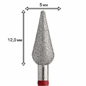 Фреза алмазна крапля 5 мм для апаратного манікюру