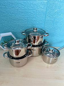 Набір посуду з високоякісної нержавіючої сталі на 12 предметів