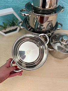 Набір посуду з високоякісної нержавіючої сталі на 12 предметів