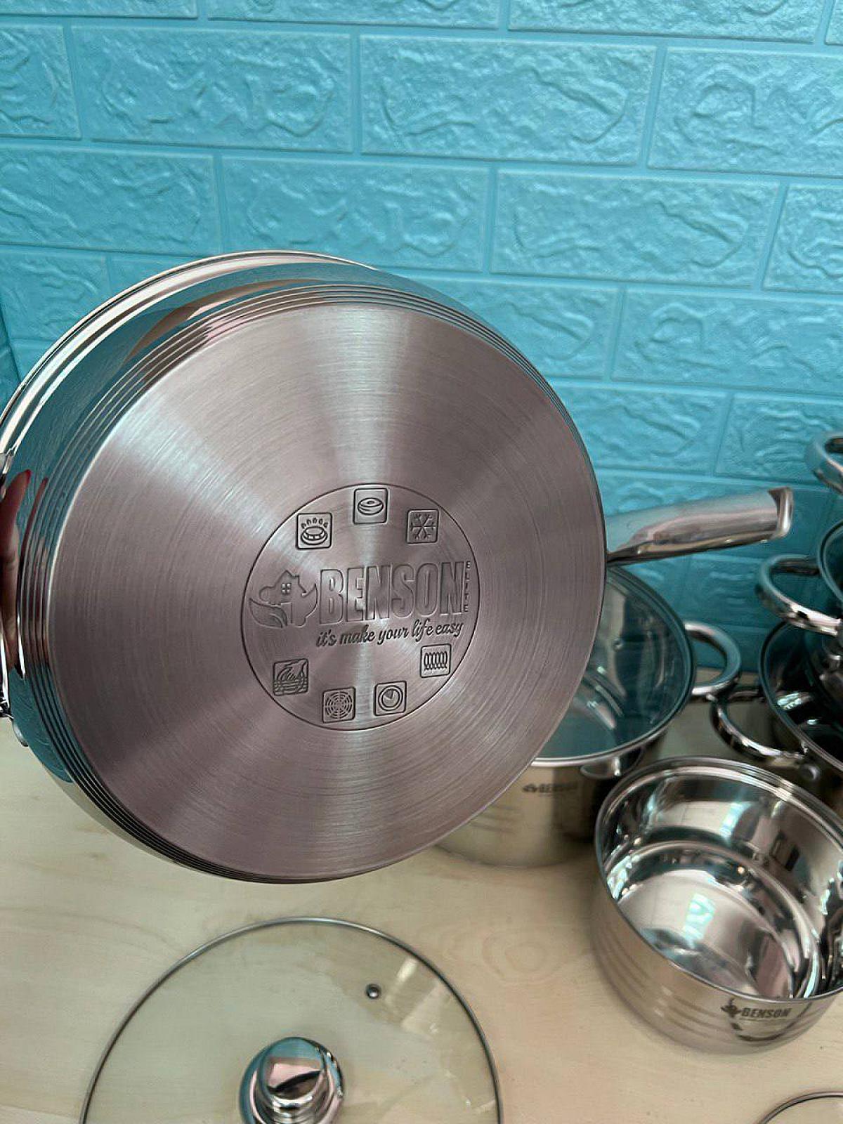 Набір посуду з високоякісної нержавіючої сталі на 12 предметів