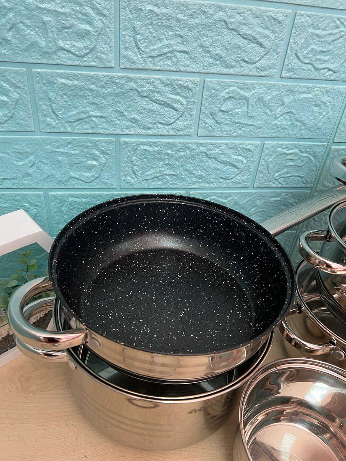 Набір посуду з високоякісної нержавіючої сталі на 12 предметів