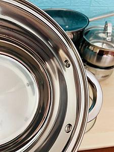 Набір посуду з високоякісної нержавіючої сталі на 12 предметів