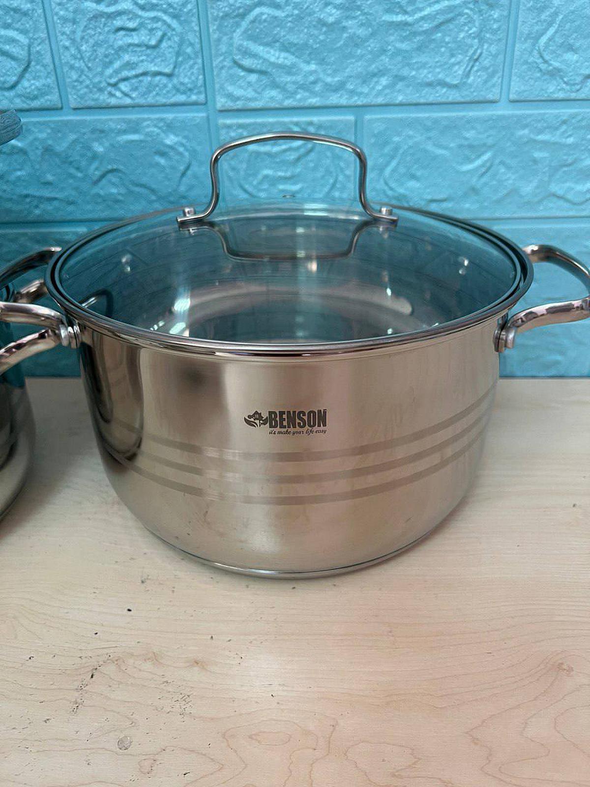 Набір посуду з високоякісної нержавіючої сталі на 12 предметів