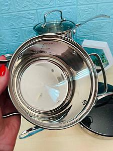 Набір посуду з високоякісної нержавіючої сталі на 12 предметів