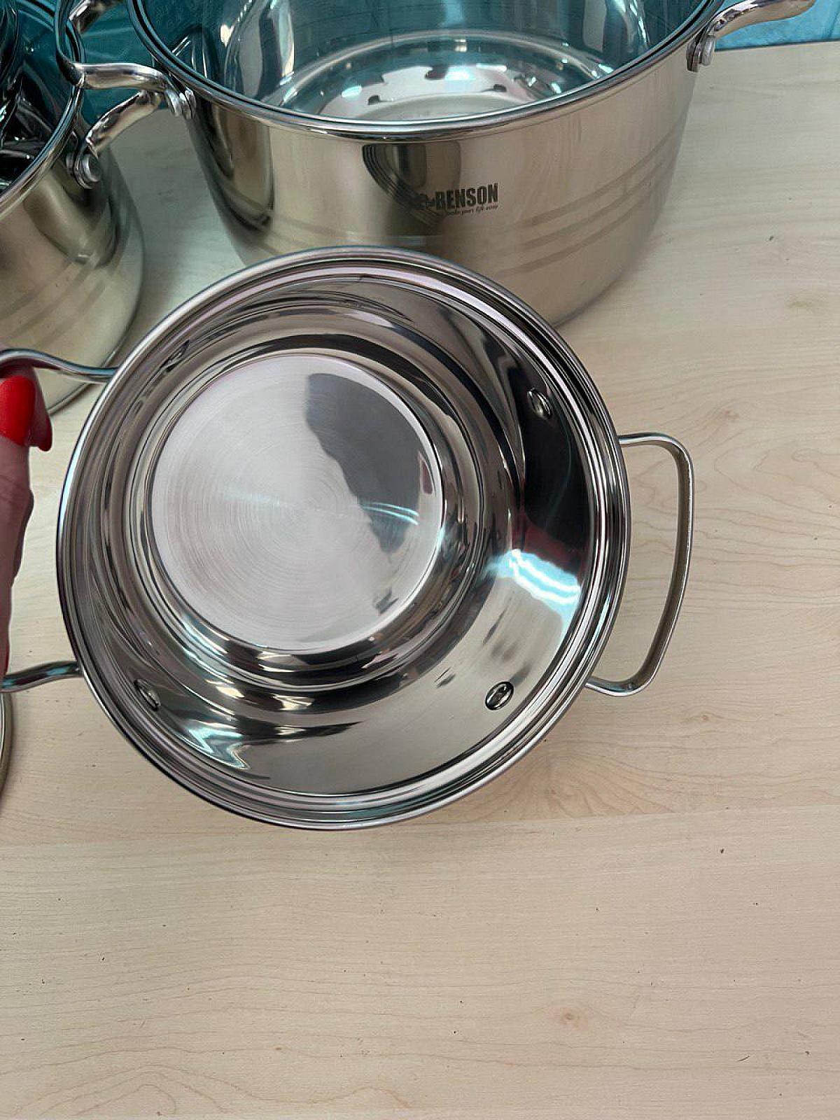 Набір посуду з високоякісної нержавіючої сталі на 8 предметів