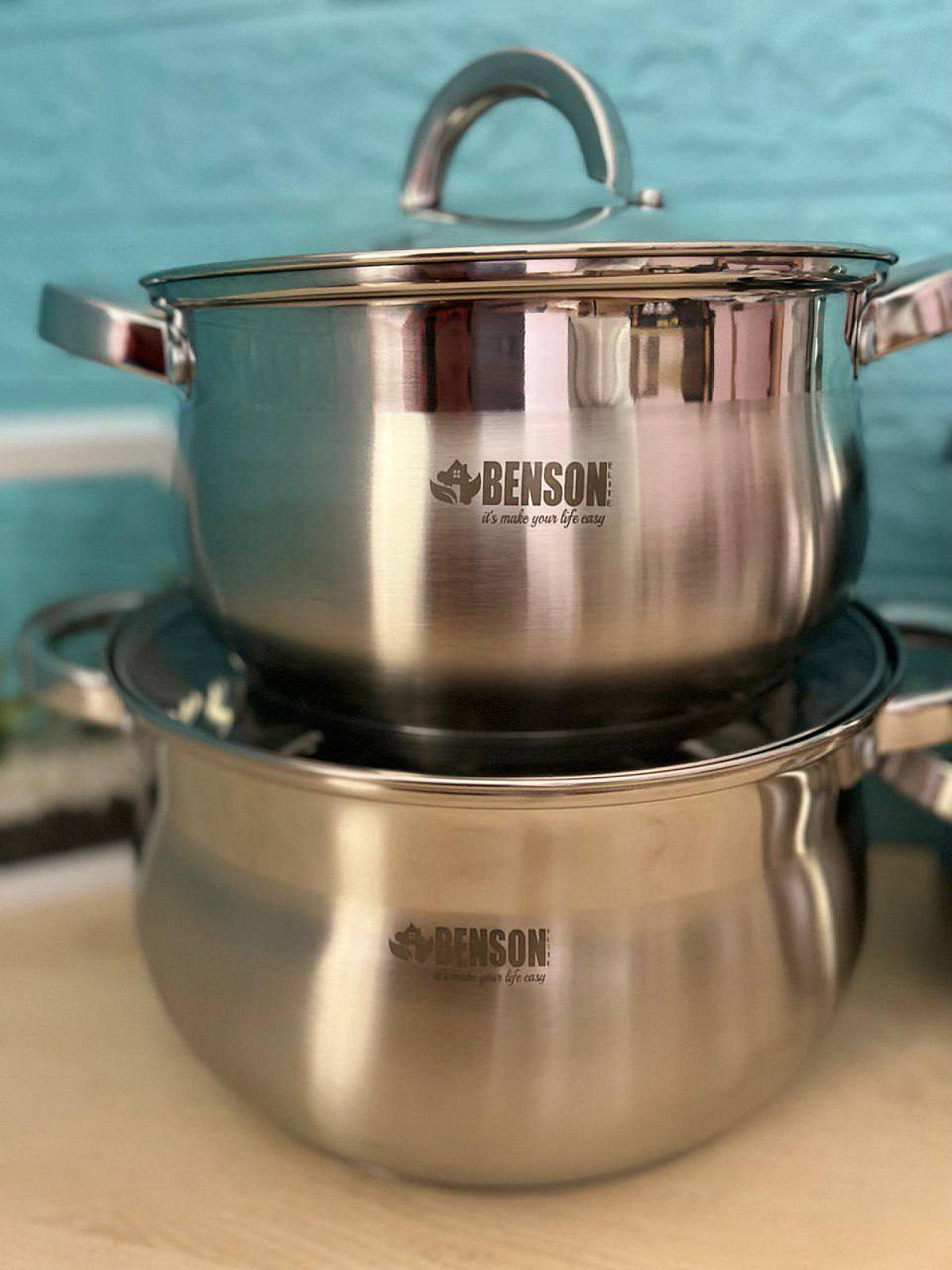 Набір посуду з високоякісної нержавіючої сталі на 8 предметів