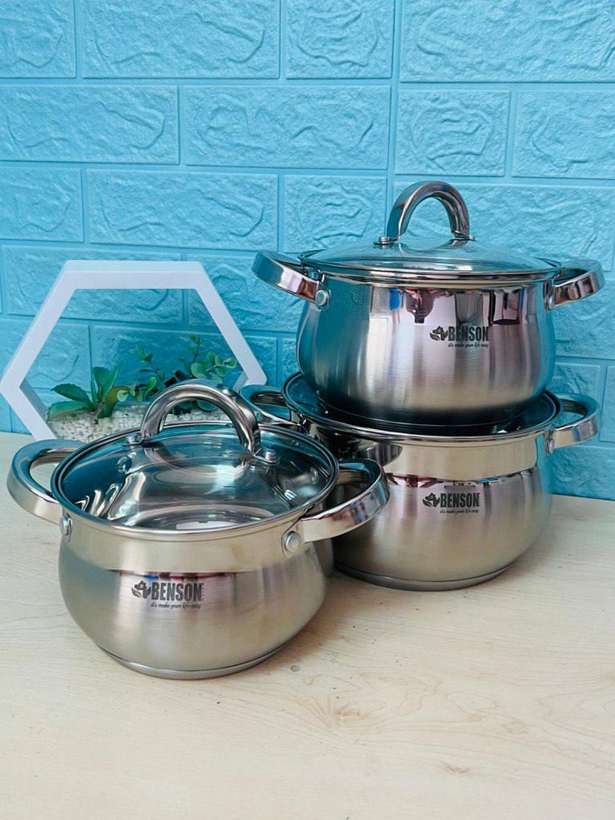 Набір посуду з нержавіючої сталі на 6 предметів