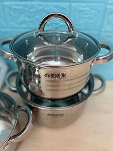 Набір посуду з нержавіючої сталі на 6 предметів