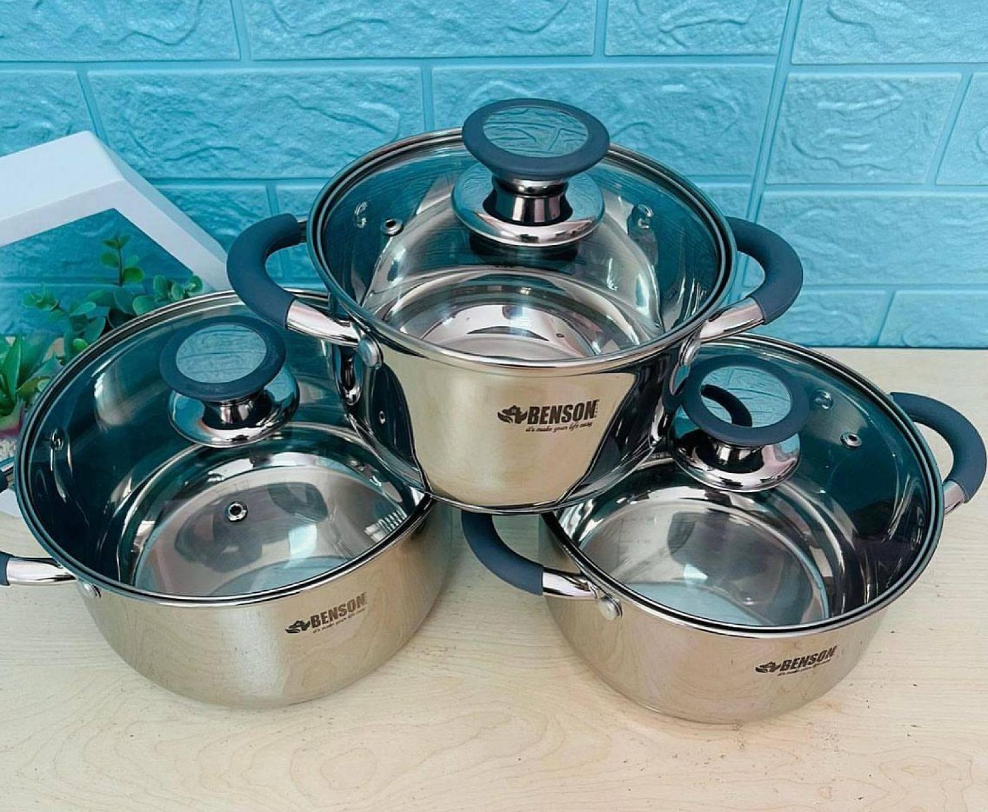 Набір посуду з нержавіючої сталі на 6 предметів