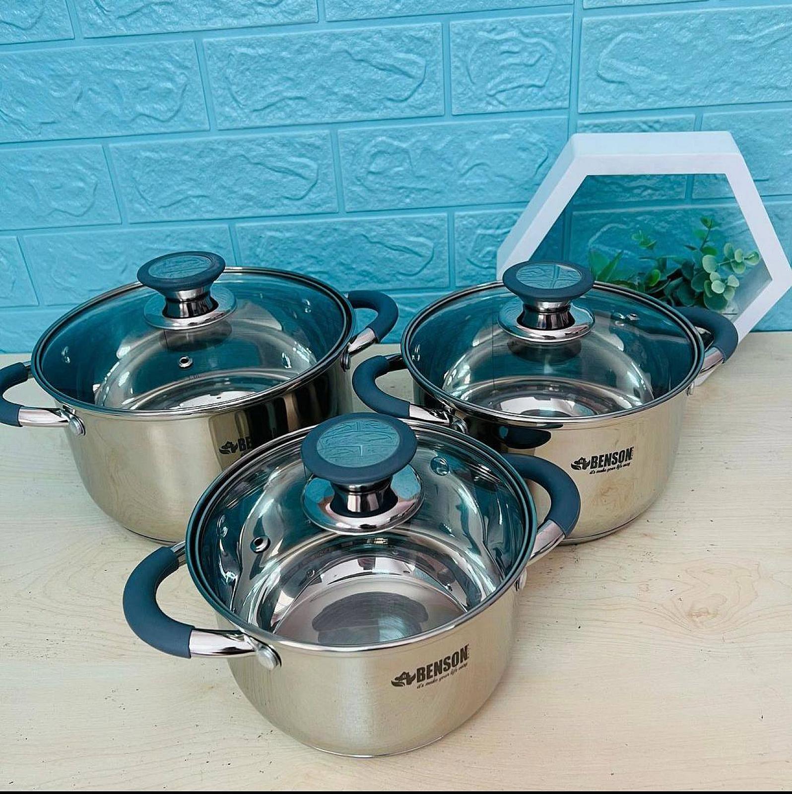 Набір посуду з нержавіючої сталі на 6 предметів