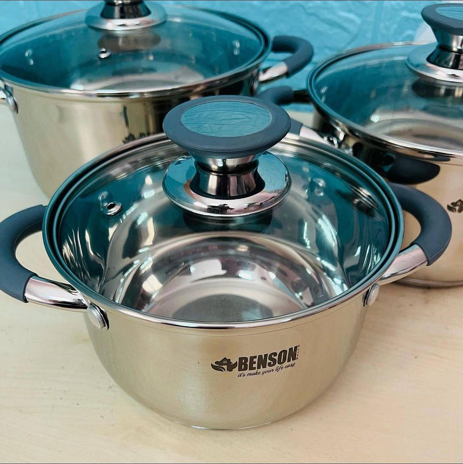 Набір посуду з нержавіючої сталі на 6 предметів