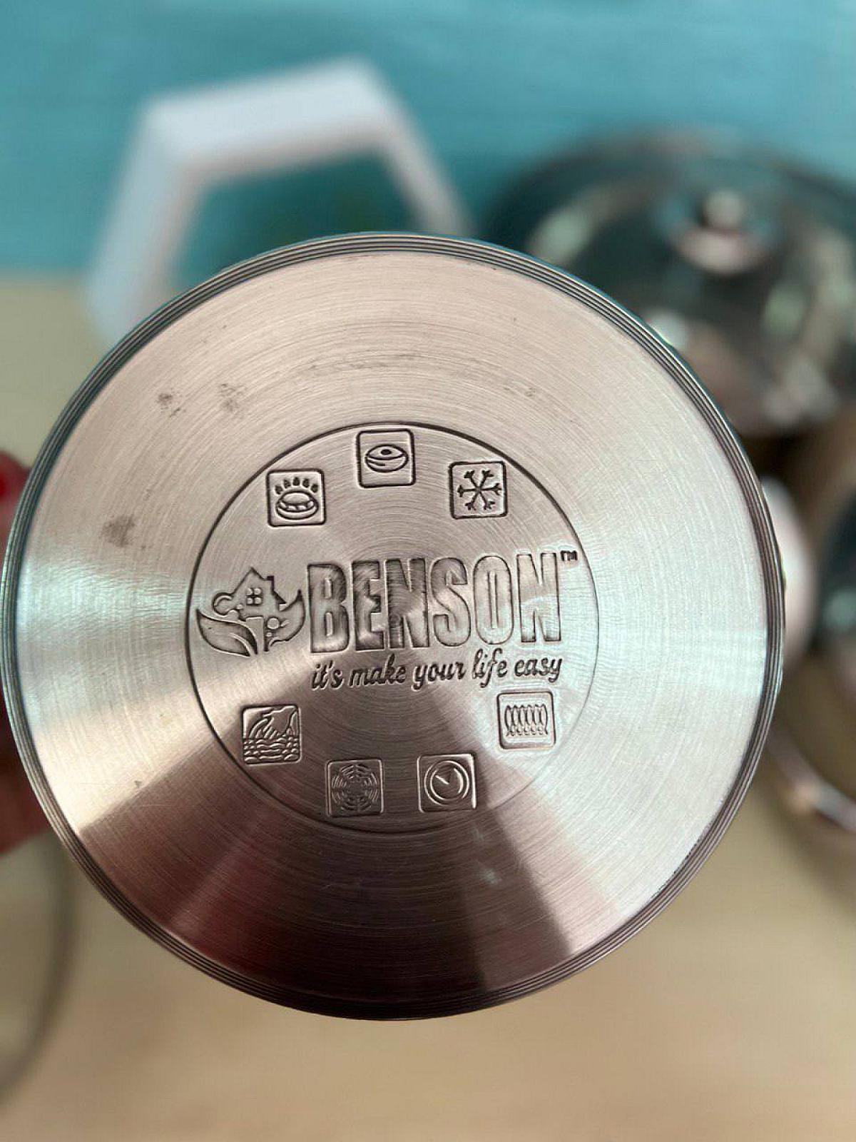 Набір посуду з нержавіючої сталі на 6 предметів + підставка