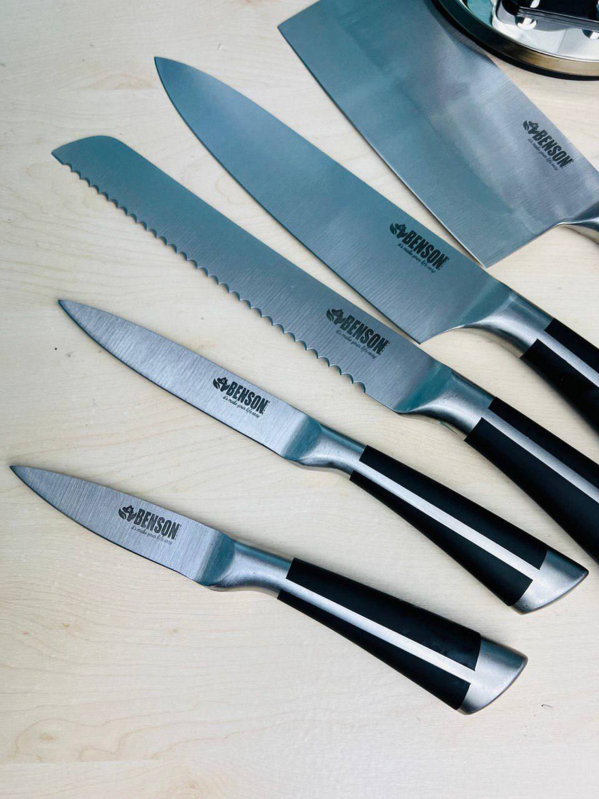 Набор кухонных ножей на 8 предметов из высококачественной нержавеющей стали