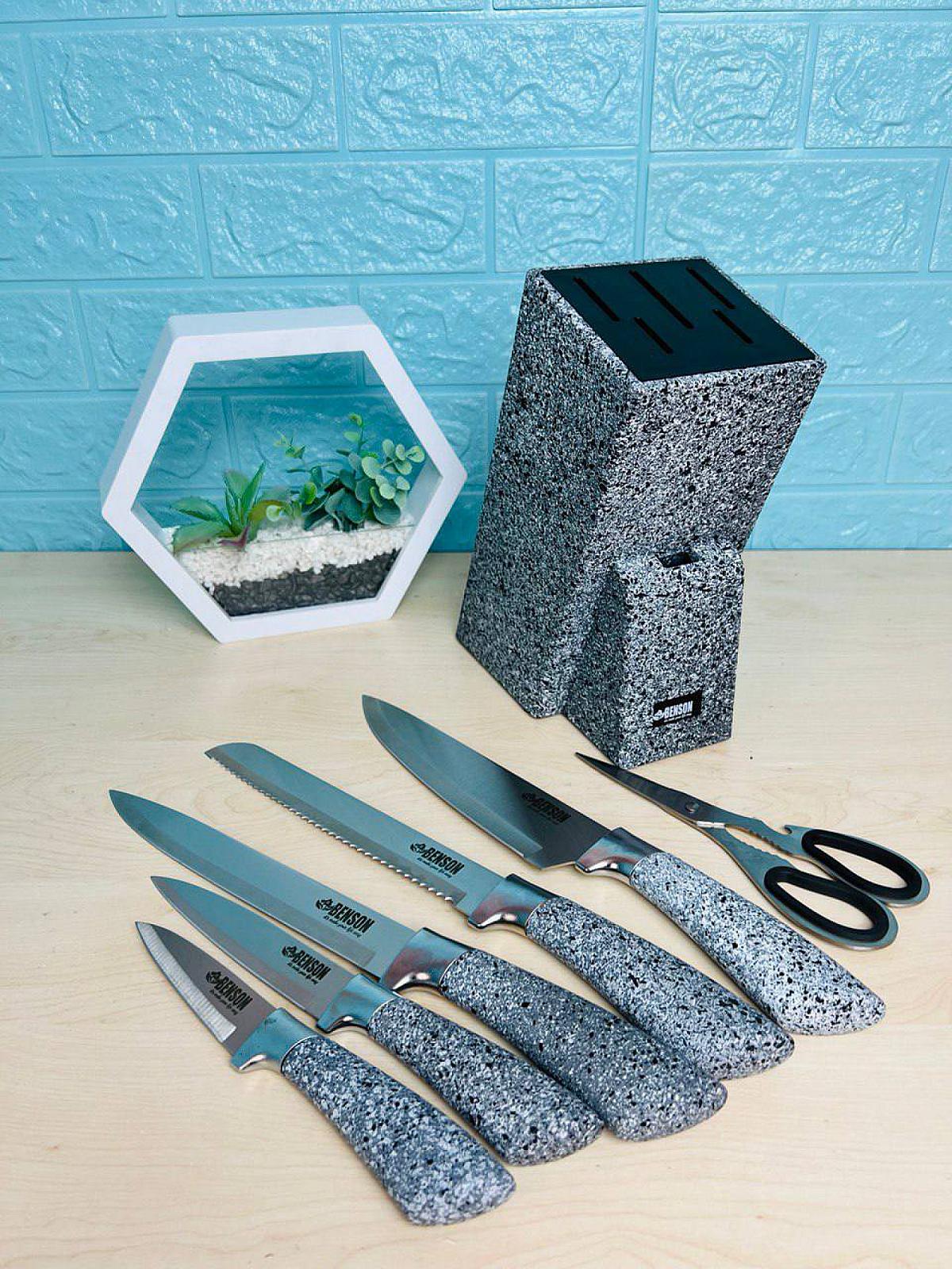 Набор кухонных ножей на 6 предметов из высококачественной нержавеющей стали