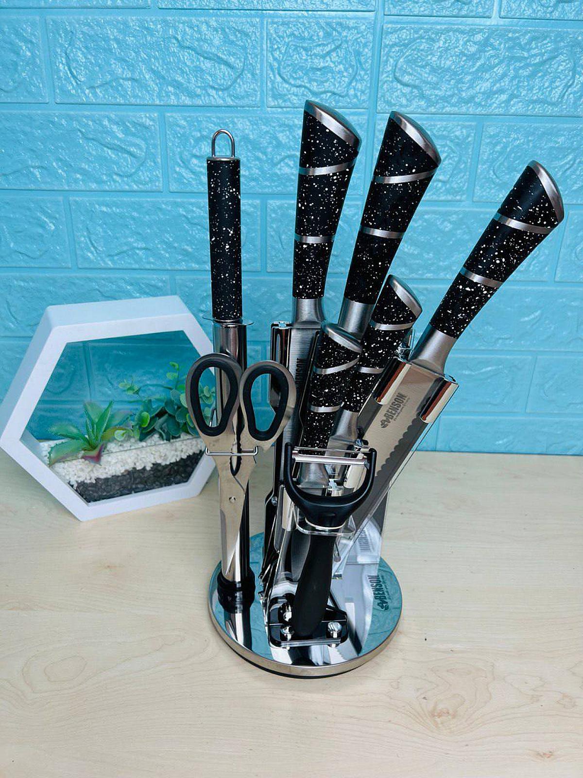 Набор кухонных ножей на 8 предметов из высококачественной нержавеющей стали