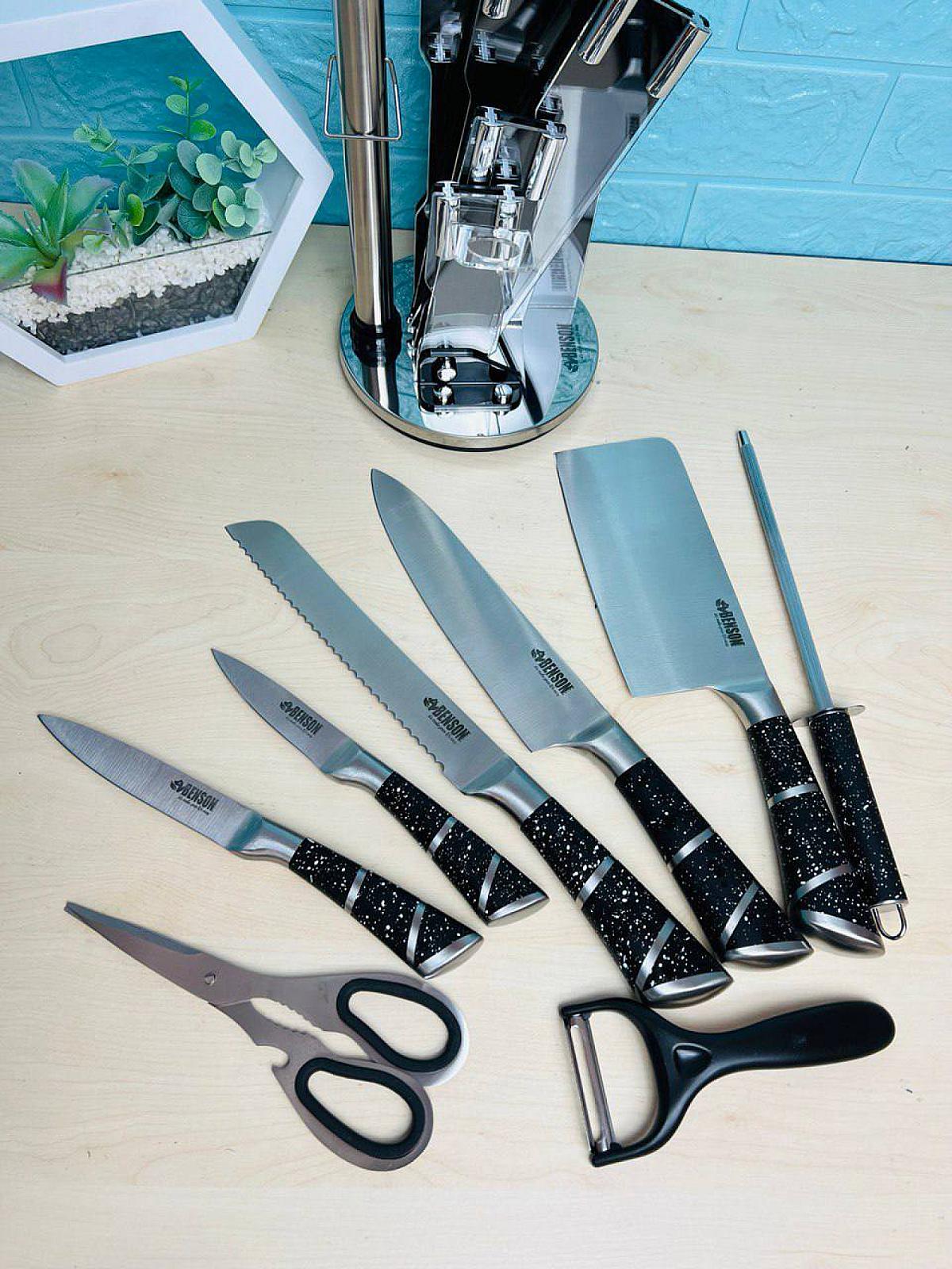 Набор кухонных ножей на 8 предметов из высококачественной нержавеющей стали