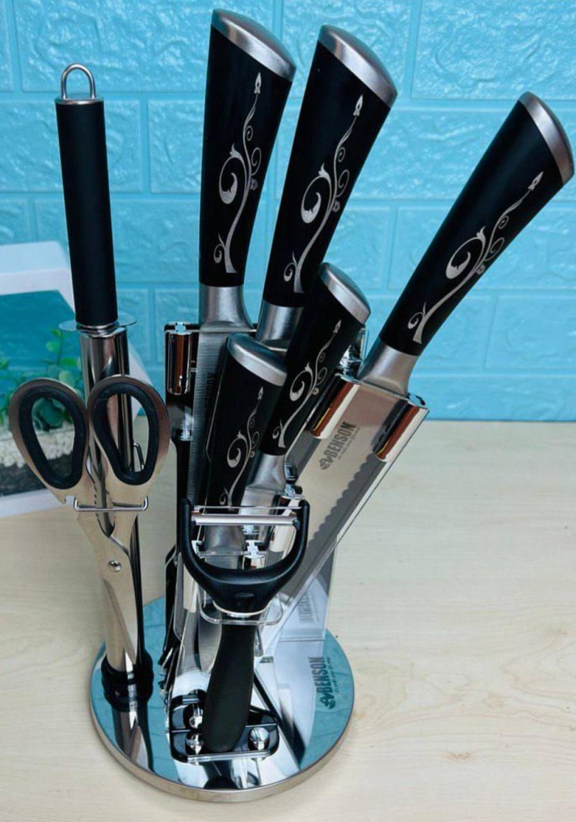 Набор кухонных ножей на 8 предметов из высококачественной нержавеющей стали