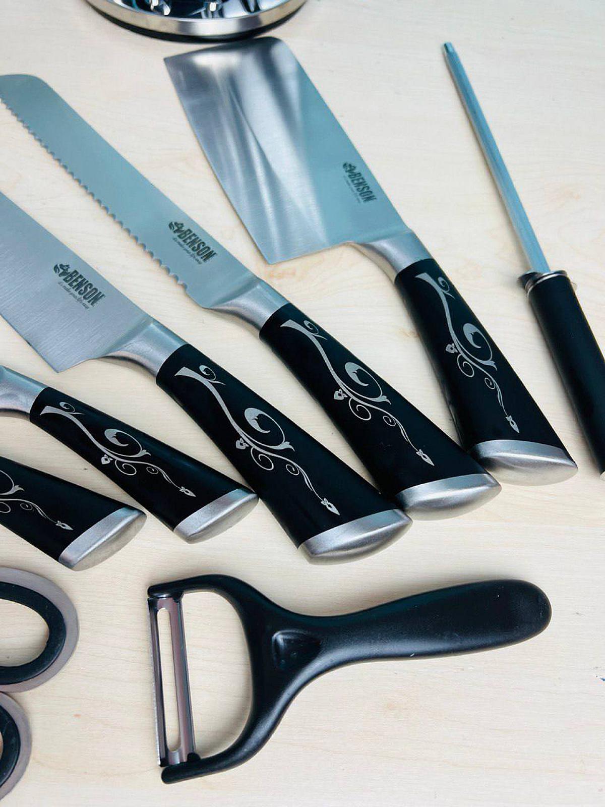 Набор кухонных ножей на 8 предметов из высококачественной нержавеющей стали