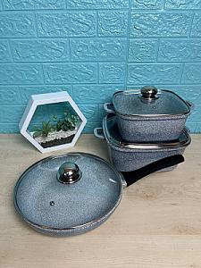 Набор с гранитным антипригарным покрытием на 6 предметов