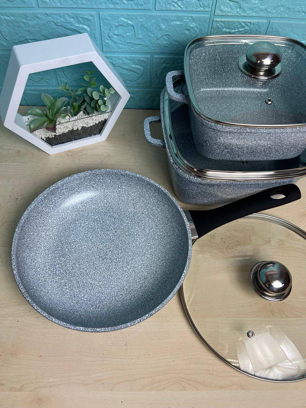 Набор с гранитным антипригарным покрытием на 6 предметов