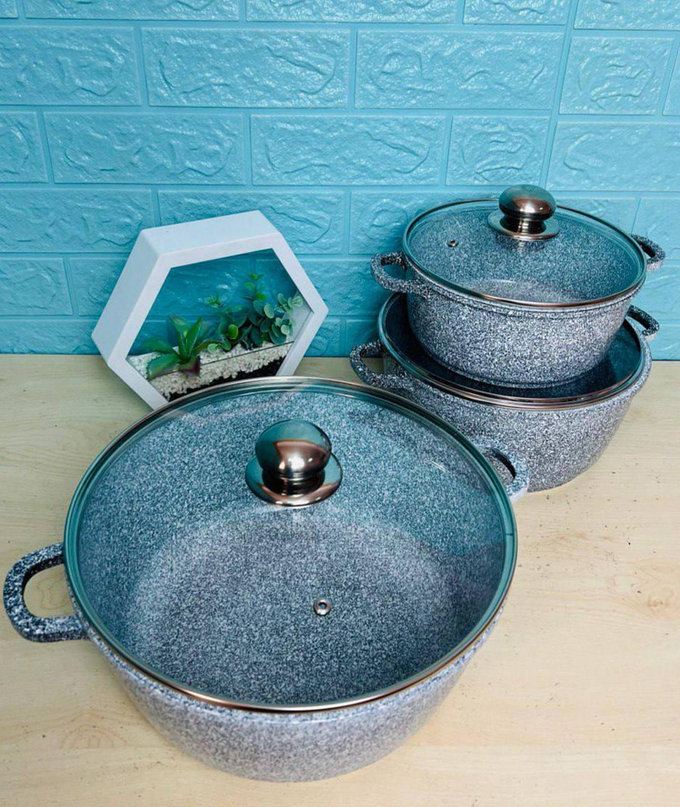 Набор с гранитным антипригарным покрытием на 6 предметов