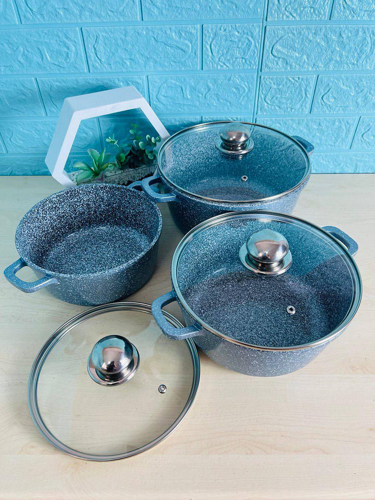 Набор с гранитным антипригарным покрытием на 6 предметов