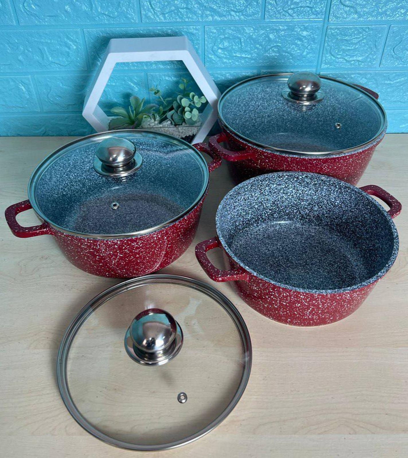 Набор с гранитным антипригарным покрытием на 6 предметов