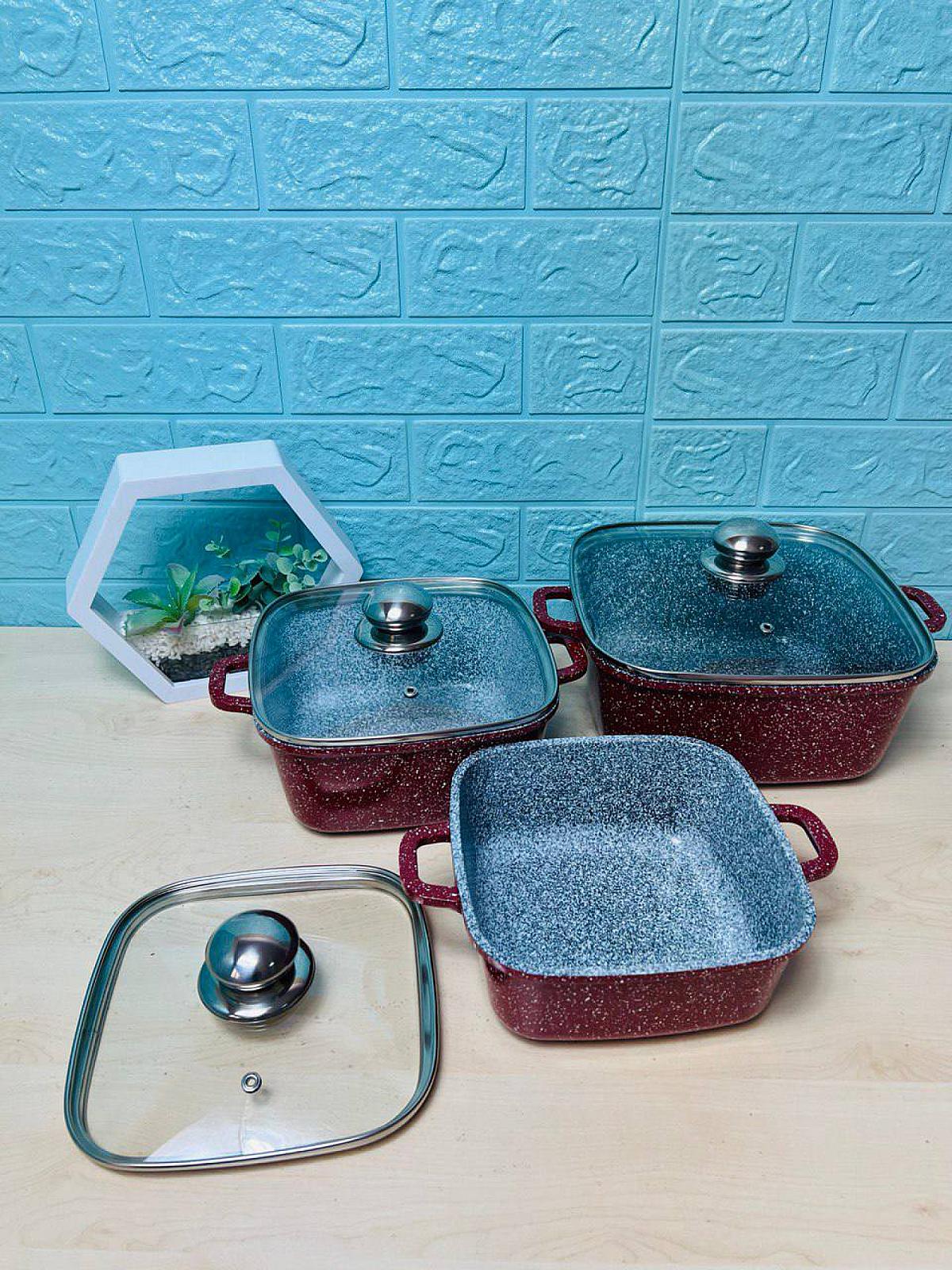 Набор с гранитным антипригарным покрытием на 6 предметов