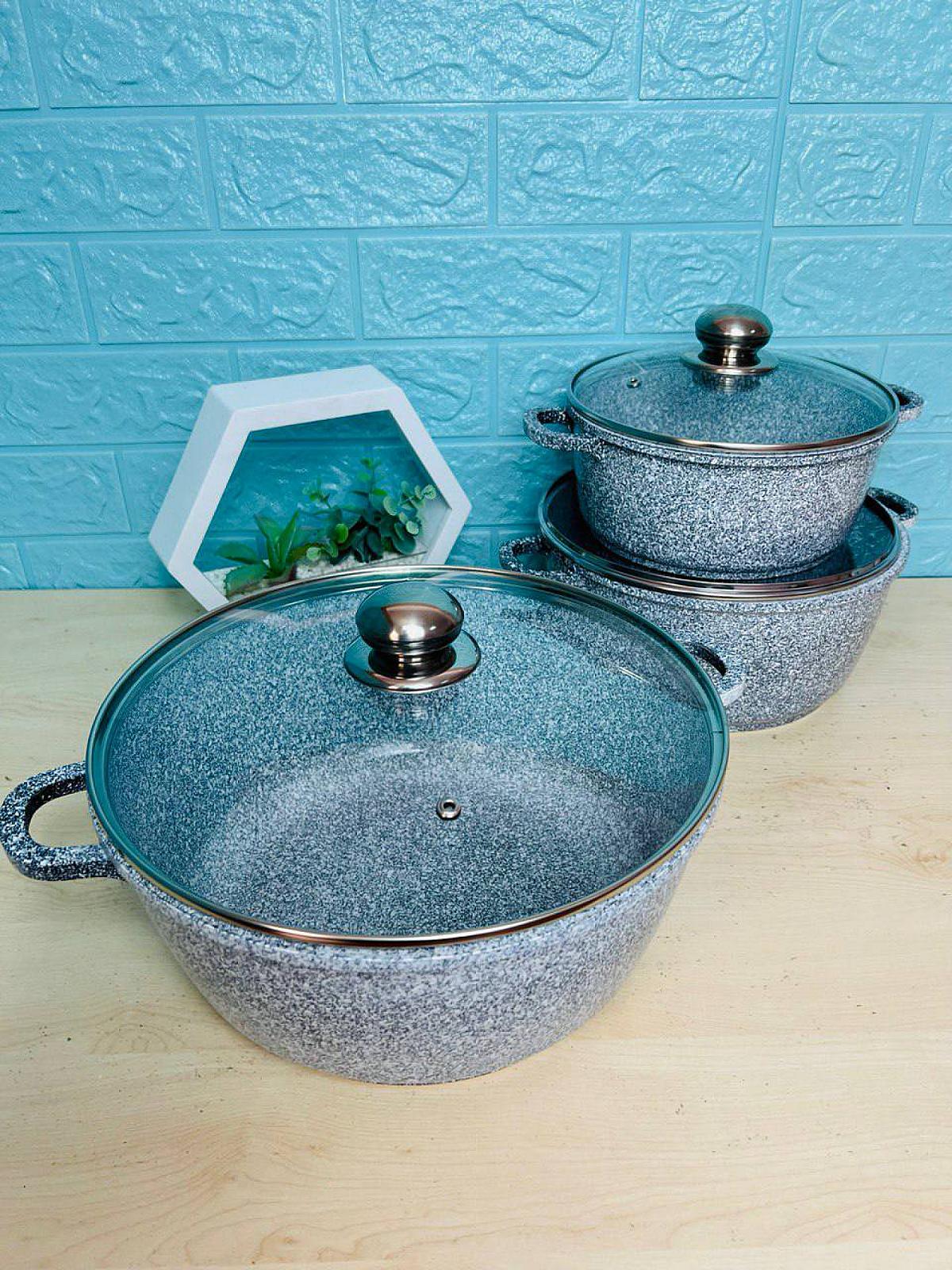 Набор с гранитным антипригарным покрытием на 6 предметов