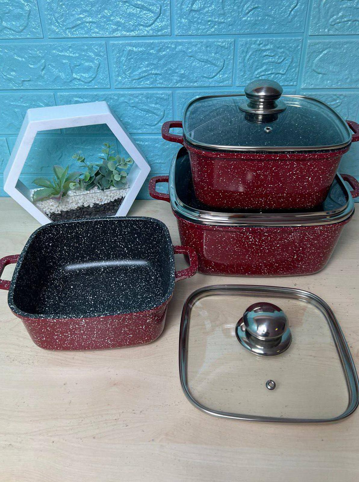 Набор с гранитным антипригарным покрытием на 6 предметов