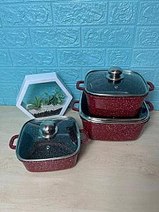 Набор с гранитным антипригарным покрытием на 6 предметов