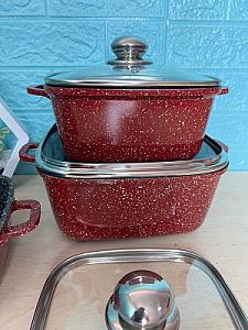 Набор с гранитным антипригарным покрытием на 6 предметов