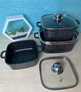 Набор с гранитным антипригарным покрытием на 6 предметов