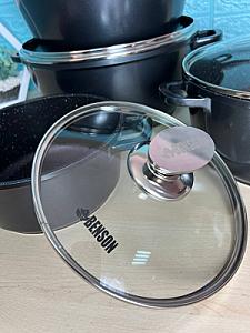 Изысканный набор с мраморным антипригарным покрытием